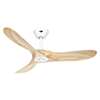 Immagine di Ventilatore da soffitto Eco Genuino 122 MW-NT,  Laccato bianco opaco Ø 122cm, con telecomando. Colore eliche laccato bianco opaco. (Casafan)