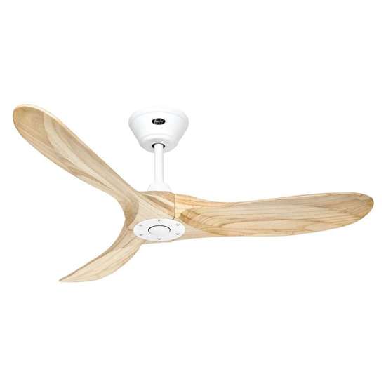 Immagine di Ventilatore da soffitto Eco Genuino 122 MW-NT,  Laccato bianco opaco Ø 122cm, con telecomando. Colore eliche laccato bianco opaco. (Casafan)