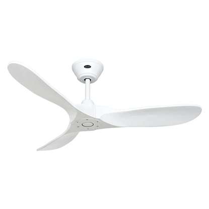 Image de Ventilateur de plafond Eco Genuino 122 MW-MW, Laque blanche mate Ø 122cm, avec télécommande. Couleur d'hélices laque blanche mate. (Casafan)