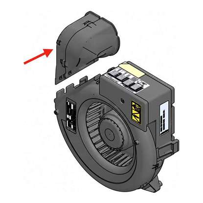 Immagine di S-AS-90, raccordo adattatore posteriore per SimplAir EC,  solo Vario / Vario II. (Meltem)